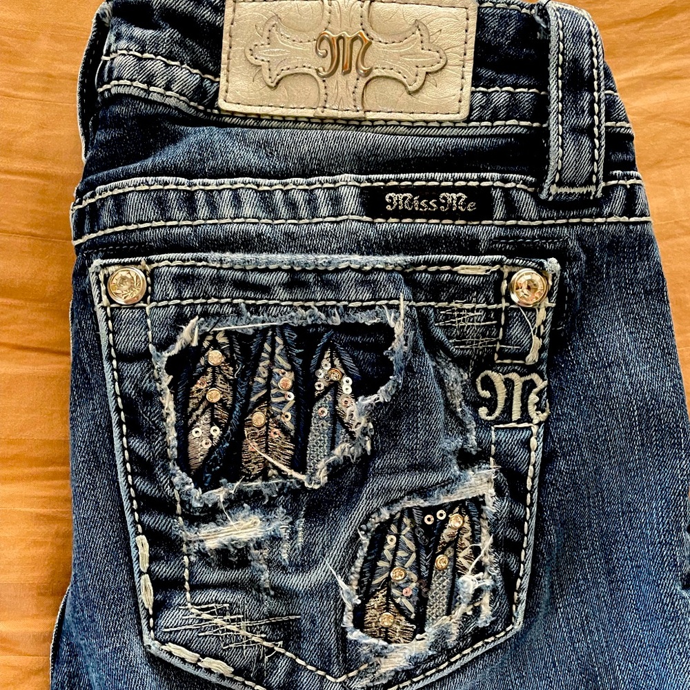 Size 25 Miss Me Boot Cut Jeans